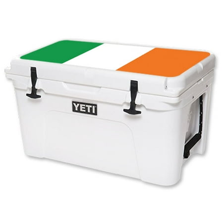 Skin For YETI Tundra 45 qt Cooler Lid – Irish Flag | MightySkins Protective, Durable, and Unique Vinyl Decal wrap cover | Easy To Apply, Remove, and Change Styles | Made in the