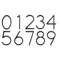 thumbnail image 3 of James Hardware NA12580 5-Inch Zinc Alloy House Number "7", Matte Black, Modern Sans Font, 3 of 3