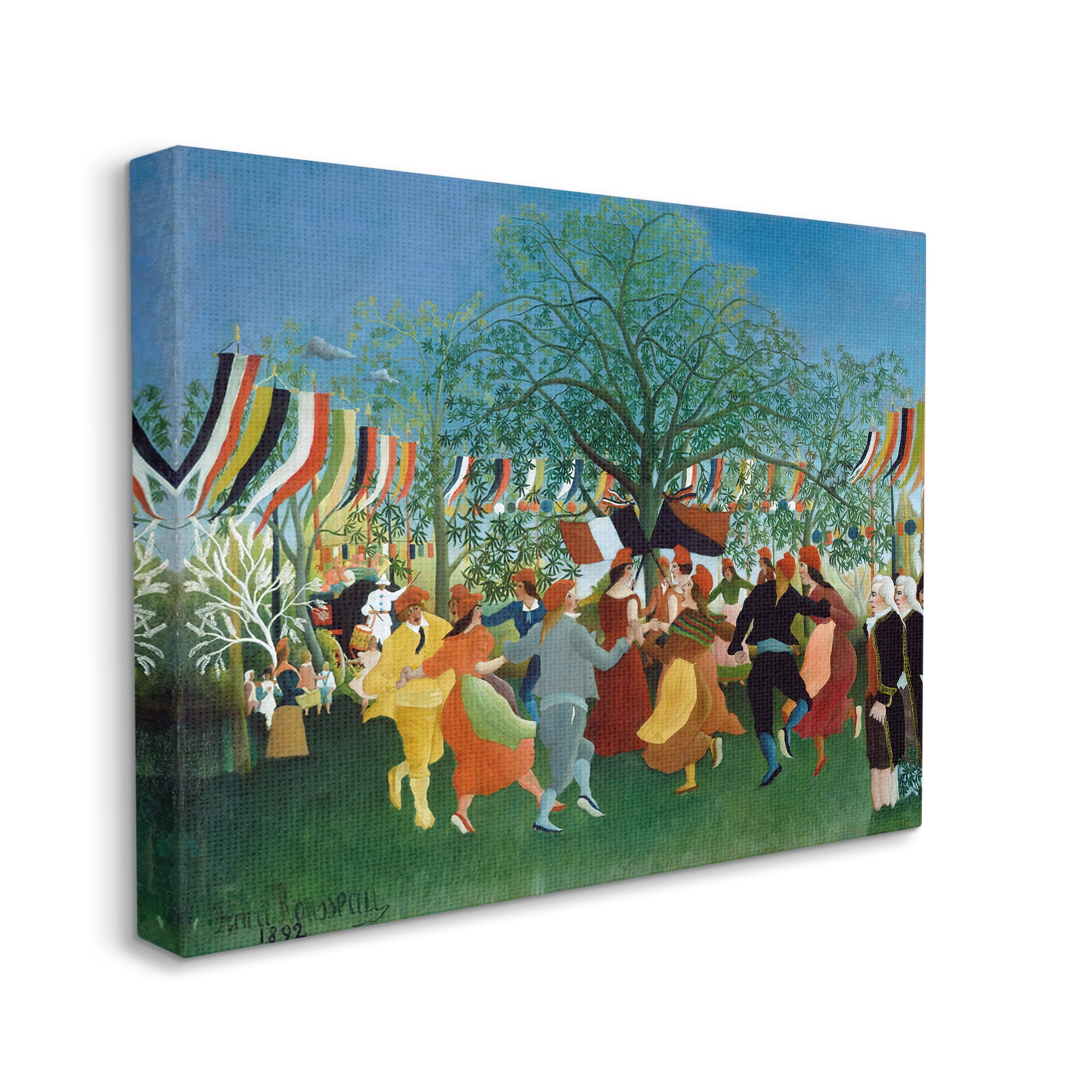 Stupell Industries A Centennial of Independence Henri Rousseau Classic Painting Painting Gallery Wrapped Canvas Print Wall Art, Design by one1000paintings