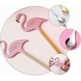 thumbnail image 5 of Flamingo Coffee Spoon Tea Spoon Dessert Spoon Stainless Steel Tableware Stirring Sugar Spoon (pink Silver) (2pcs), 5 of 5