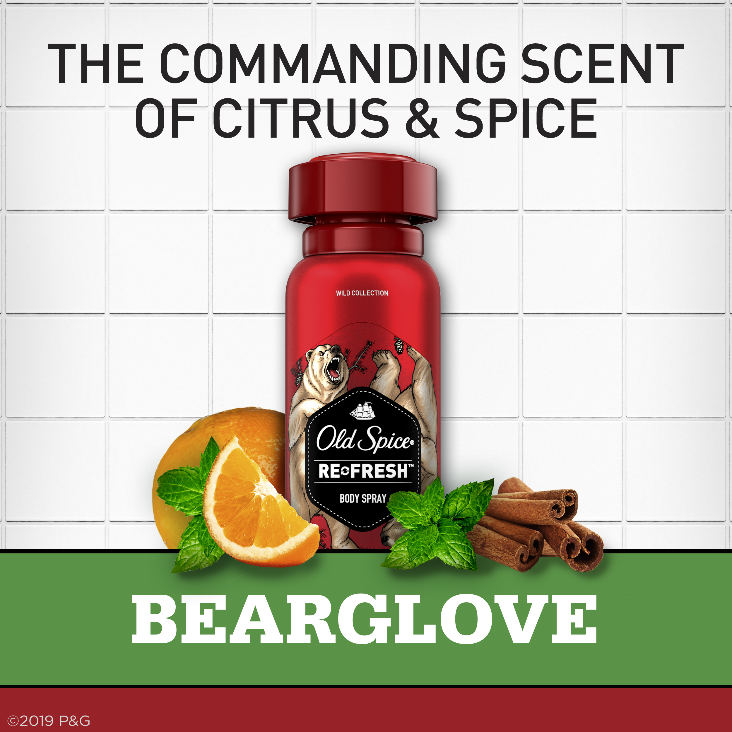 Old Spice Bearglove Body Spray for Men, 3.75 Oz - image 2 of 6