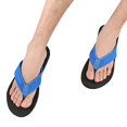 thumbnail image 3 of Binhe Men Fashion Flip Flops Fashion Flat Beach Sandals Soft Bottom Flat Slippers with Arch Support Impermeable Open toe Beach Thong Sandals for Solid Color, 3 of 7