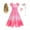 Dress with Wig, variant on KAWELL Glinda Costume Dress Good Witch Cosplay Pink Pajamas Bubble Dress Halloween Costume