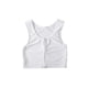 thumbnail image 1 of Qarigey Tank Top Chaleco Camisa Pecho Trans Elástico Deportes Ropa Interior Vendaje Reforzado Corsé Corto Transpirable Mujer Blanco XL Type3 NO3, 1 of 6
