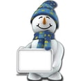 thumbnail image 1 of Star Cutouts SC2067 Snowman with Sign Cutout Life-Size Cardboard Cutout, 1 of 1