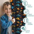 thumbnail image 3 of Blackout Kids Curtains,DarkBlue Dinosaurs Pattern Childrens Insulated Curtains Set Of 2,Bedroom Essentials,Toddler Room Decor 42"x84", 3 of 5