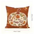 thumbnail image 3 of Yeciiwht Fall Pumpkin Maple Leaf Throw Pillow Cover – 18x18 inch Linen Cushion Case for Thanksgiving Sofa, Couch, Bed & Outdoor Decor, 3 of 8