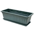 thumbnail image 1 of Flower Window Pp Resin Rectangular Window Planters Vegetables Growing Container Garden Flower Plant Pot for Balcony with Tray, 1 of 2