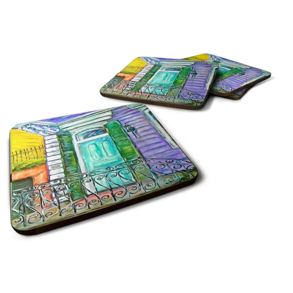 The House Next Door Foam Coaster Set of 4