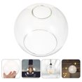 thumbnail image 3 of Pantalla de lámpara esférica de doble orificio, globo de cristal, para lámpara colgante E27. Pantalla de cristal transparente de doble apertura, repuesto para decoración del hogar estilo rústico., 3 of 8