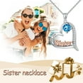 thumbnail image 4 of JKR Sister Gifts December Topaz Birthstone Necklaces 925 Sterling Silver Heart Birthstone Necklace Sister Jewelry Birthday Gifts for Women Friend Daughter, 4 of 6