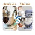 thumbnail image 6 of Flour Funnel for KitchenAid Stand Mixers, Fits 4.5–5 Qt, Collapsible Silicone Attachment, Dishwasher Safe for Normal Temperature Wash, Baking Tool (1PC,Blue), 6 of 7