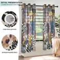 thumbnail image 3 of Yayeee Window Curtains Light Filtering 63"x42" Grommet Panel Pair Home Living Room Decor, Blue Flowers, 3 of 7