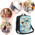 thumbnail image 5 of Cuphead Characters Insulated Lunch Bag Portable Thermal Lunchbag Reusable Bento Tote Bag Snack Bags, 5 of 9