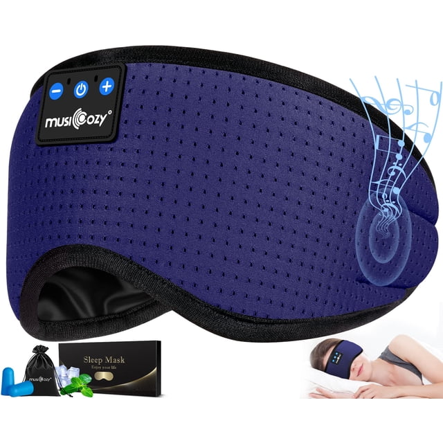 Sleep Headphones MUSICOZY Bluetooth 5.2, diadema, máscara para dormir