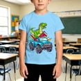 thumbnail image 2 of Back to School Shirt Casual Cartoon Prints Boys T Shirts Crewneck Short Sleeve Kids Clothes 1-13 Years, 2 of 4