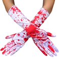 thumbnail image 3 of Guantes ensangrentados Guantes de Halloween con salpicaduras de sangre Guantes manchados de sangre Adultos sangrientos, 3 of 5