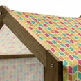 thumbnail image 4 of Chevron Pet House, Energetic Colorful Geometry Chevron Stripes Pattern Hipster Fashion Design Art, Outdoor & Indoor Portable Dog Kennel with Pillow and Cover, 5 Sizes, Multicolor, by Ambesonne, 4 of 4