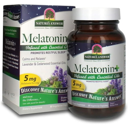 Nature's Answer Melatonin+ (60 Veggie Caps) 1 ea (Pack of 6)