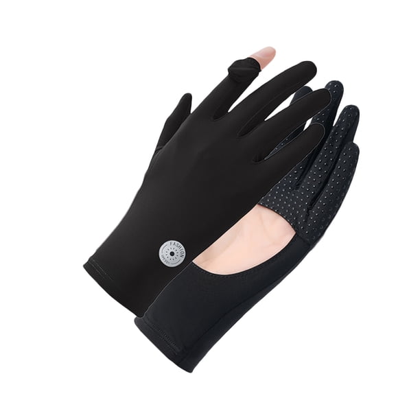 Primavera en Verano Guantes de Ciclismo de Protección Solar de Color Sólido de las Mujeres Deportes Al Aire Libre Respirables, Guantes Deportivos Al Aire Libre