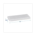 thumbnail image 4 of Boardwalk 8440BWK 4 in. x 10 in. Light-Duty White Pad (20/Carton), 4 of 7