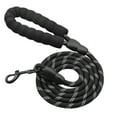 thumbnail image 2 of SLYNSHome Rope Dog Leash with Comfortable Padded Handle and Highly Reflective Threads for Small Medium and Large Dogs Heavy Duty - Black - 59 inch - S, 2 of 4