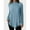 Blue, variant on Womens High-Neck Tunic Long Sleeve Shirts, Lightweight Sweaters Asymmetrical Hem Tops, Fall Fashion Tops