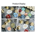 thumbnail image 4 of Wax Seal Stamp Happy Birthday Star Pattern 0.98" Sealing Wax Stamp with Brass Seal Wood Handle for Greeting Card Wedding Invitation Envelope Decoration Gift Wrapping Colorful, 4 of 6
