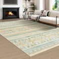 thumbnail image 2 of Jamfeel Washable Area Rugs Non-slip Printed Boho Area Rug for Living Room Soft Low Pile Carpet Home Decor 5'x8' Yellow and Green, 2 of 8