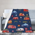 thumbnail image 3 of Fire Truck Blanket Lightweight and comfortable for Adult 80x60, 3 of 6