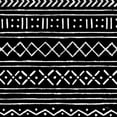 thumbnail image 3 of Penner, Janelle 12x12 Black Modern Framed Museum Art Print Titled - Jungle Love Pattern V Sq I BW, 3 of 5