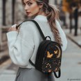thumbnail image 3 of HELLHERO Golden Butterfly Moon Pattern Light Small Backpack, Practical Practical Backpacks with Adjustable Strap for Outdoor Daily, 3 of 8