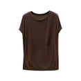 thumbnail image 2 of ClodeEU Women's Modal Crewneck Sleeveless Pullover T Shirt ,Solid Color Casual Layering Tee for Home Coffee,Womens Plus L, 2 of 6