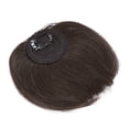 thumbnail image 3 of SEGO Clip in Hair Bangs 100% Human Hair Extensions Clip on Side Fringe with Natural Flat Neat Bangs with Temples for Women One Piece Hairpiece, 3 of 6