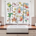thumbnail image 2 of Ambesonne Kitchen Curtains, Cartoon Cartoon Motif, 55"x39", Multicolor, 2 of 3