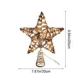 thumbnail image 2 of YIMWNYI Three-Dimensional Christmas Tree Top Star, Iron Christmas Decorations, Glittering LED Light Ornament, Festive Holiday Decor, Durable and Sturdy Design, Christmas Tree Topper, 2 of 6
