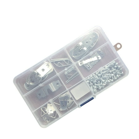 

80 Pcs Assorted Picture Hanging Kit Picture Hangers Hooks Nails Screws and Frame Hangers for Frames