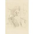 thumbnail image 2 of Anders Zorn 11x14 Black Ornate Wood Framed Double Matted Museum Art Print Titled: Study (1906), 2 of 5