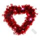 thumbnail image 2 of Guirnalda iluminada con forma de corazón para el Día de San Valentín, adorno decorativo romántico, 11,8x11,8 pulgadas para centros de mesa con estilo , Luz blanca fría Macarena corona de primavera, 2 of 8