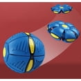 thumbnail image 3 of Bola de platillo OVNI luminosa roja, disco de lanzamiento plano volador deformado, pelota de Frisbee, juego de deportes al aire libre, juguete (1 paquete) Rojo Verde, 3 of 5