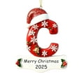 thumbnail image 2 of CaiYueKe 26-Piece Alphabet Christmas Ornaments Set Acrylic Letter Decorations with Snowflake Bell Pattern for DIY Holiday Tree Wreath Mantel Festive Hanging Decor Xmas Gifts for Family Friends, 2 of 9