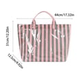 thumbnail image 3 of Bolso tote de PVC a rayas, brillante e impermeable, con asas reforzadas. Bolso de mano grande para playa, compras, viajes y uso diario. Bolso tote resistente y estructurado con asas reforzadas., 3 of 6