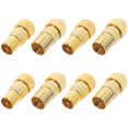 thumbnail image 1 of Shisuyan Connecteur SMA en Alliage de Zinc 8 Pcs pour Transmission Stable du Signal Télé Numérique, 1 of 8