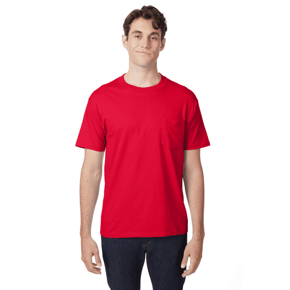 Hanes Men's Beefy-T Unisex Pocket T-Shirt, Sizes S-3XL