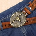 thumbnail image 7 of SUOSDEY Western Belt Buckle for Men Women Rodeo Texas Longhorn Bull Cowboy Cowgirl Belt Buckle, 7 of 7