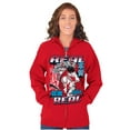 thumbnail image 3 of Cool Kanji Street Fighter Retro Ryu Unisex Plus Size Zip Hoodie Brisco Brands 4X, 3 of 5