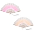 thumbnail image 1 of 2 ventiladores plegables chinos retro de mano utilizados para fiestas, bodas y decoración de baile., 1 of 5
