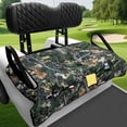 thumbnail image 3 of Bulopur Camo Club Car Golf Cart Seat Covers Easy to Install Golf Cart Towel Seat Covers with 4 Front Pockets& Nonskid Bottom Fits for EZGO, Yamaha, Club Car, 3 of 8