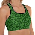 thumbnail image 1 of Camisetas sin mangas Honeeladyy para el Día de San Patricio para mujer, con estampado de trébol, sin mangas, cortas, básicas, deportivas, para yoga, 1 of 7