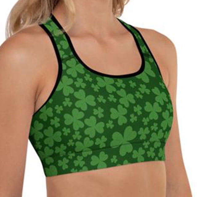 Camisetas sin mangas Honeeladyy para el Día de San Patricio para mujer, con estampado de trébol, sin mangas, cortas, básicas, deportivas, para yoga